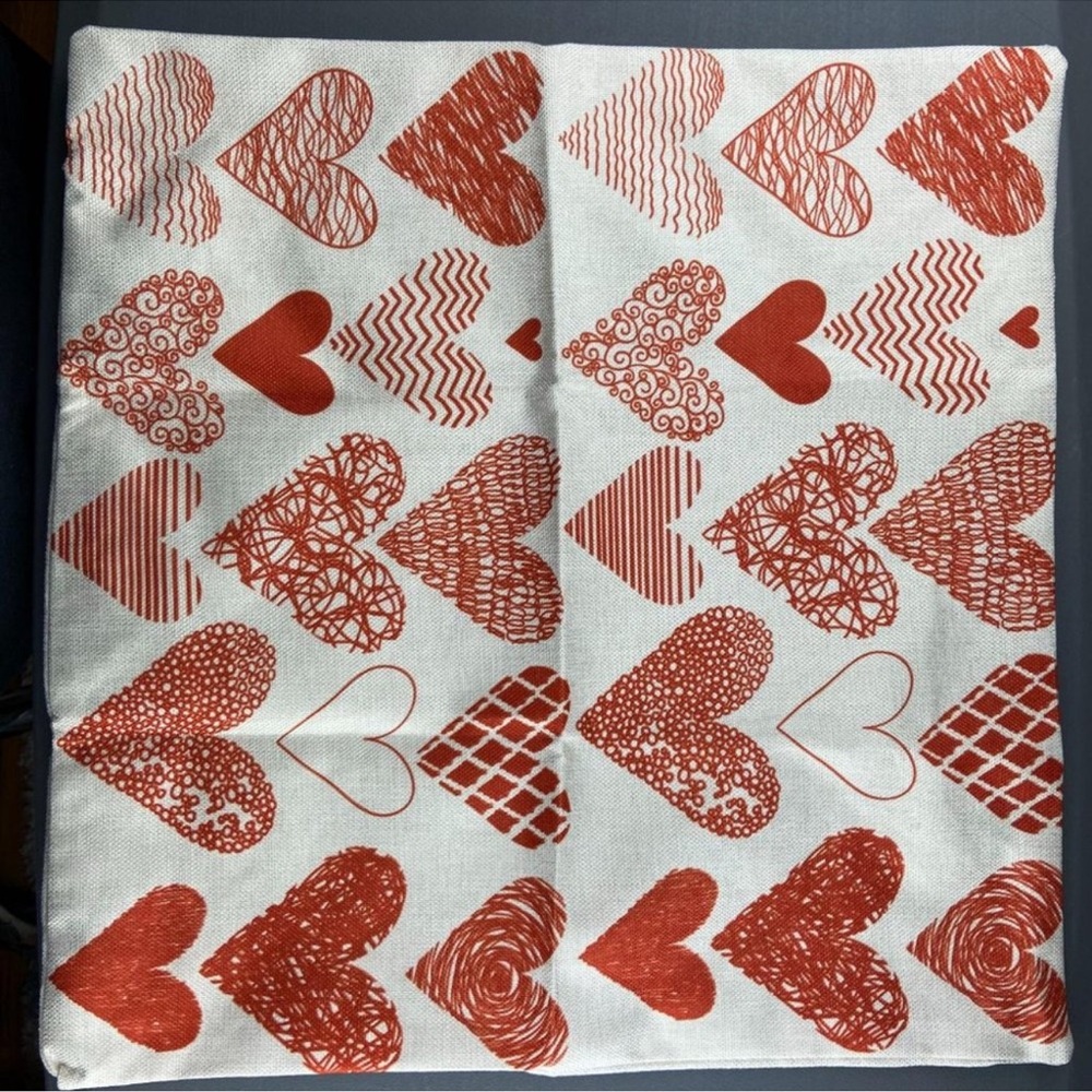 NEW Heart Accent Pillow Cover